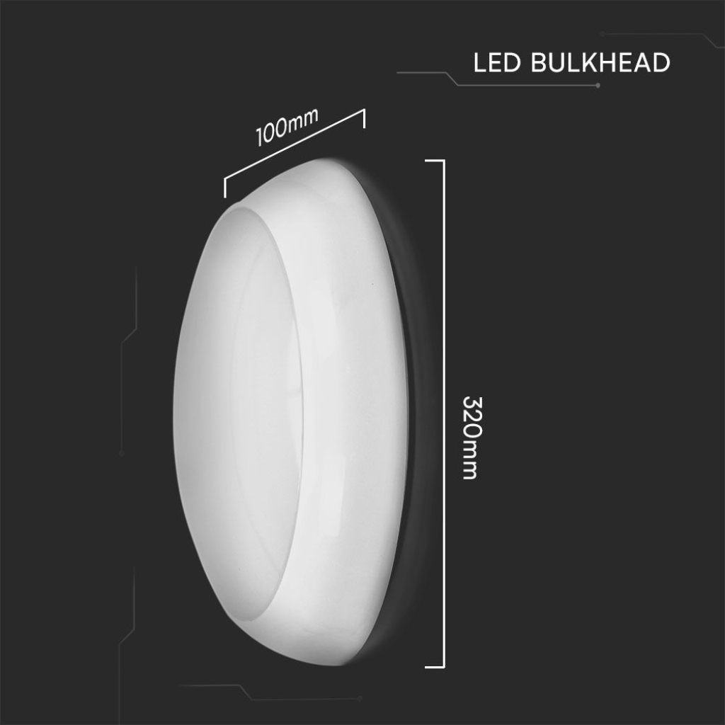Plafonnier LED IP65 avec détection